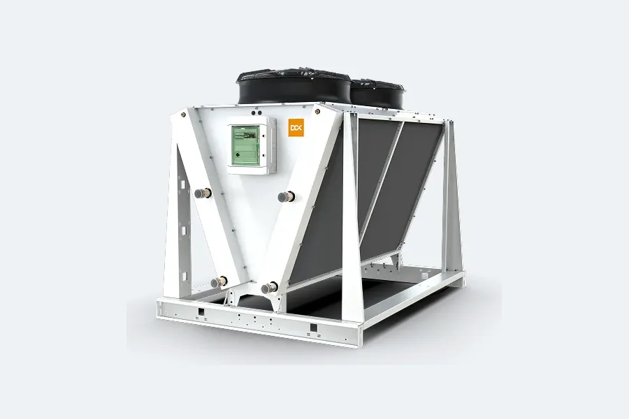 Drycooler DCX de 240 kW em V, para instalações grandes