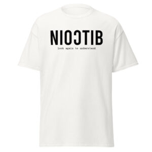 T-shirt clássica Bitcoin Look Again