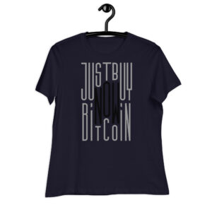 T-shirt de senhora corte largo Bitcoin Now!