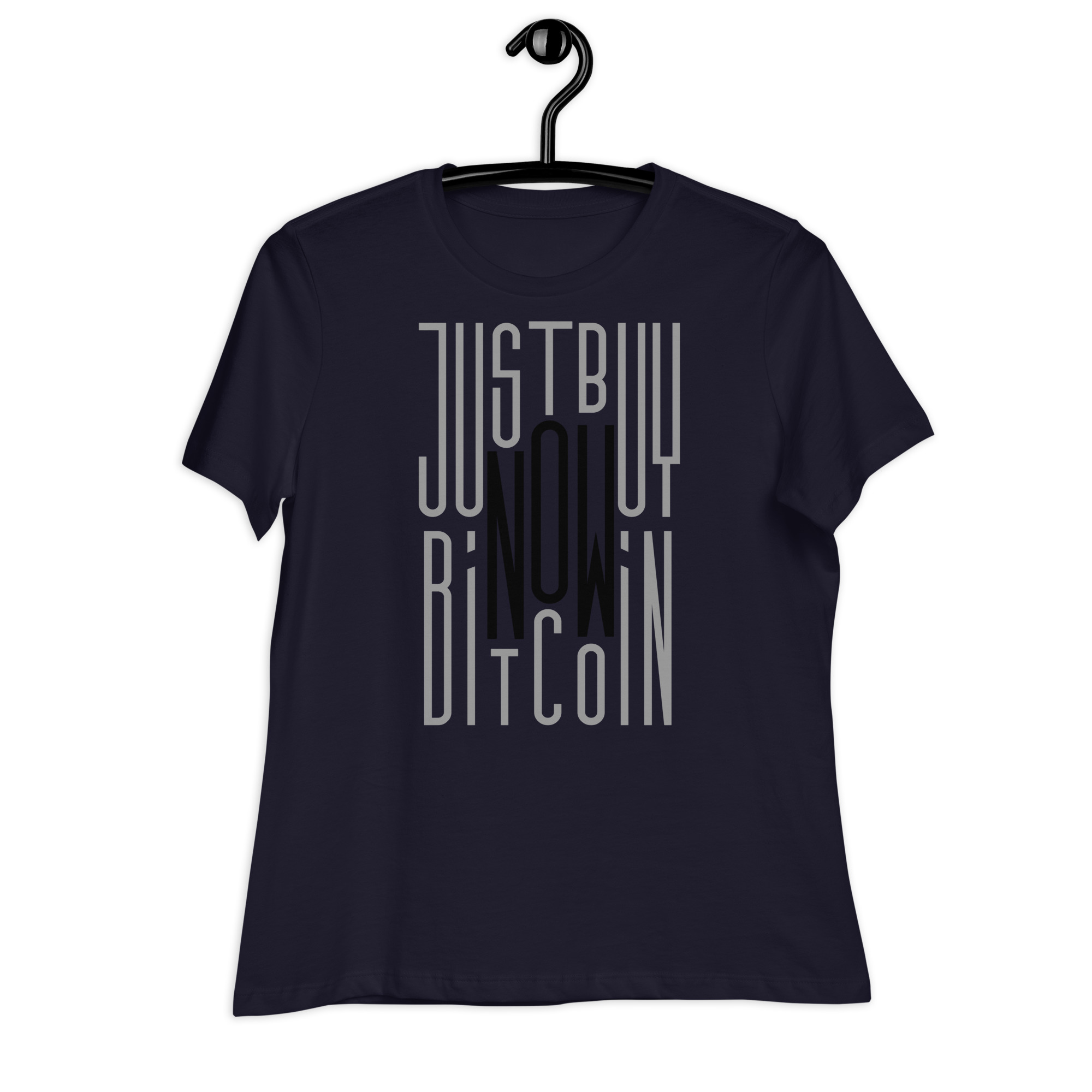 T-shirt de senhora corte largo Bitcoin Now!