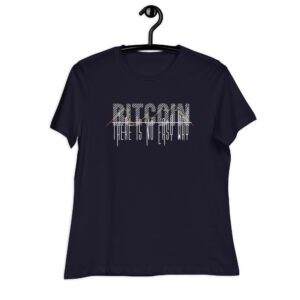 T-shirt de senhora corte largo Bitcoin